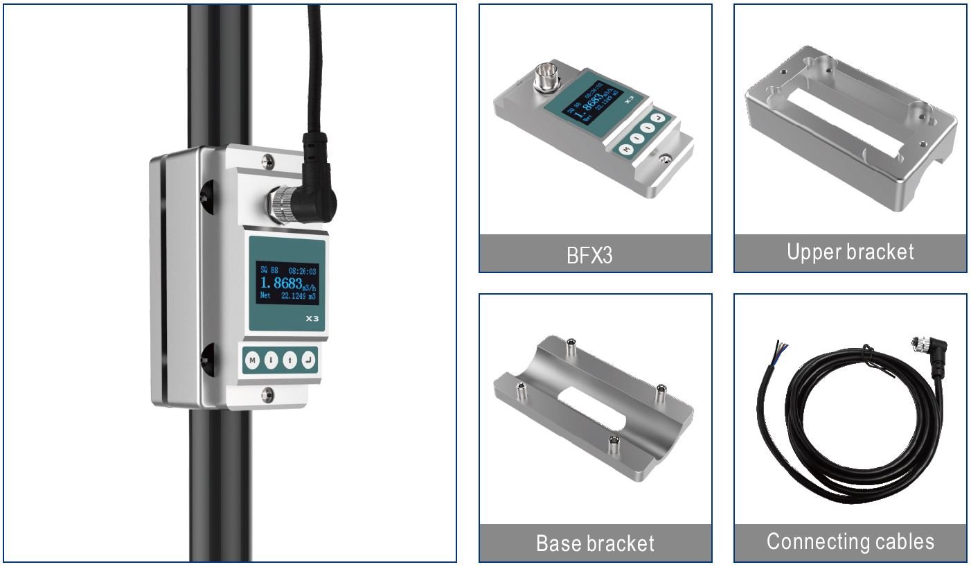 BFX3 Compact Clampon Ultrasonic Flow Meter (Ø 25 28mm O.D) Compact